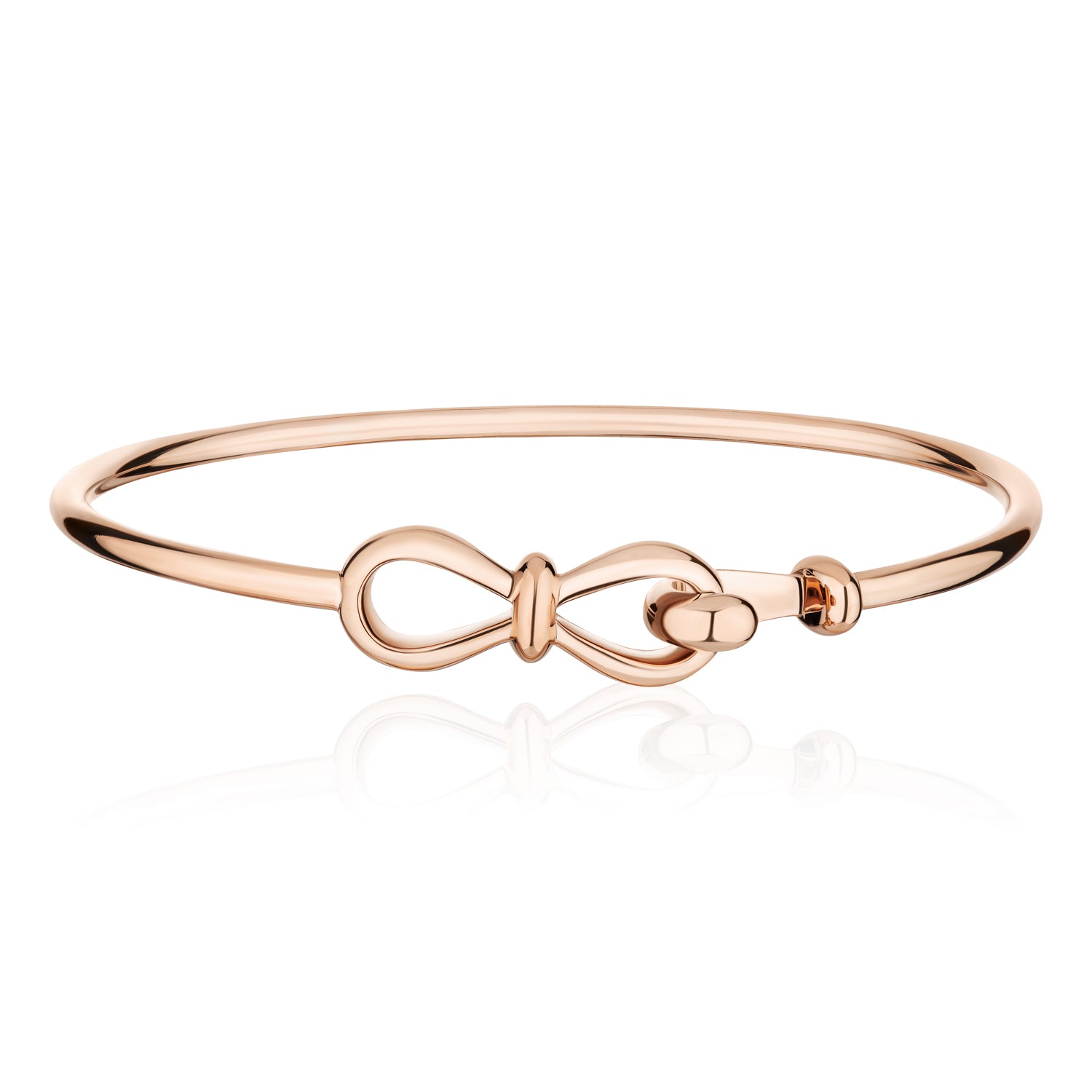 Together Forever Infinity Bangle in Rose Gold