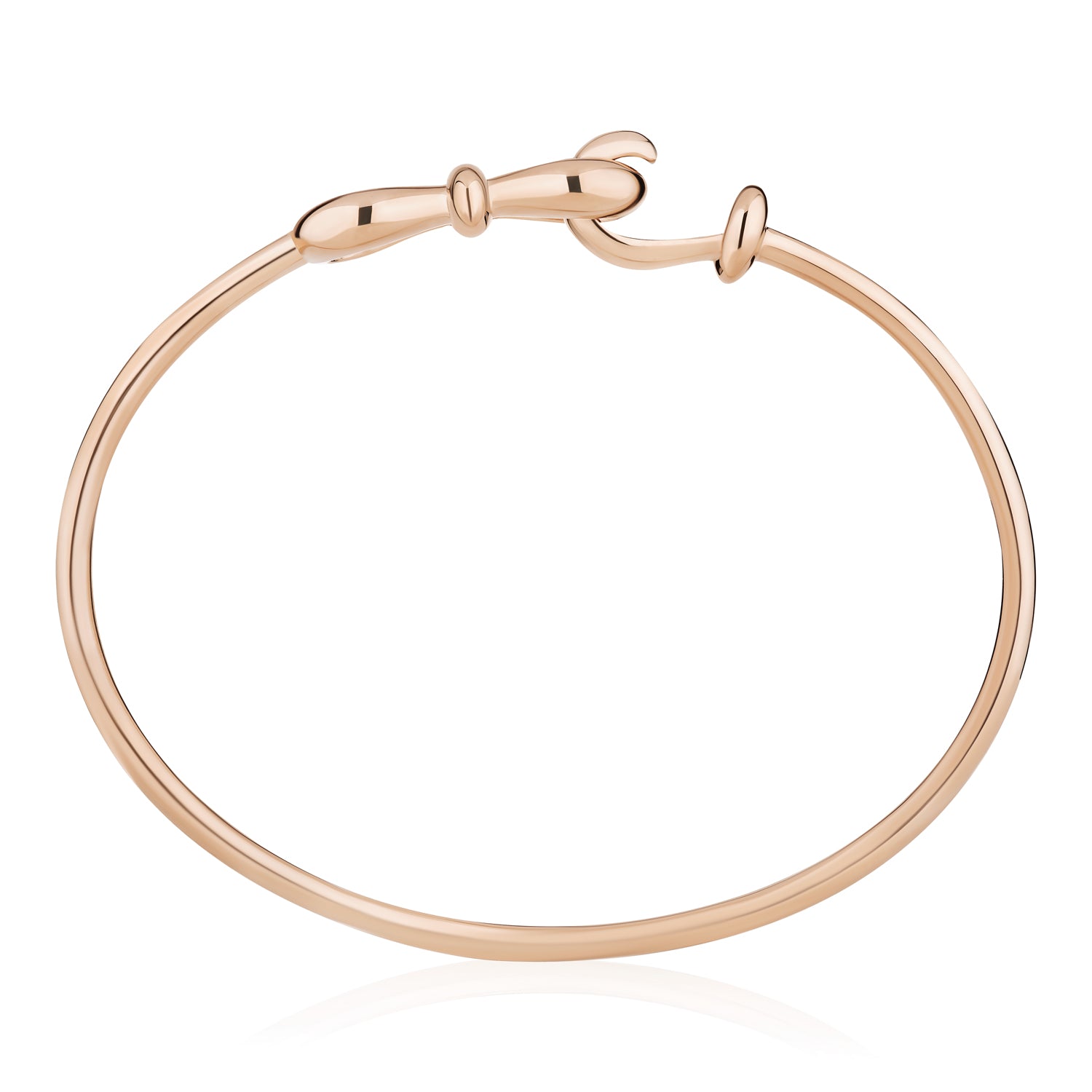 Together Forever Infinity Bangle in Rose Gold