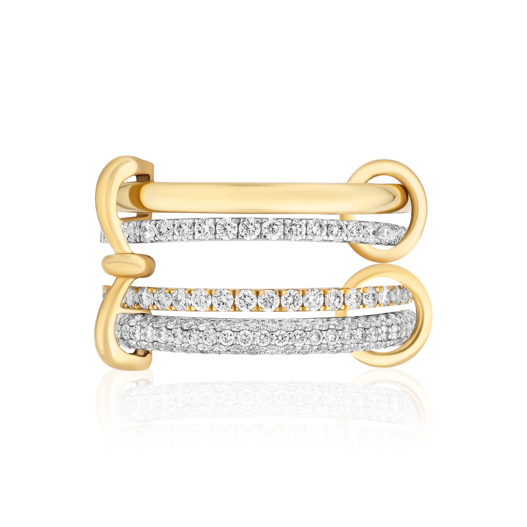 Together Forever Mini Infinity Link Ring in Yellow Gold