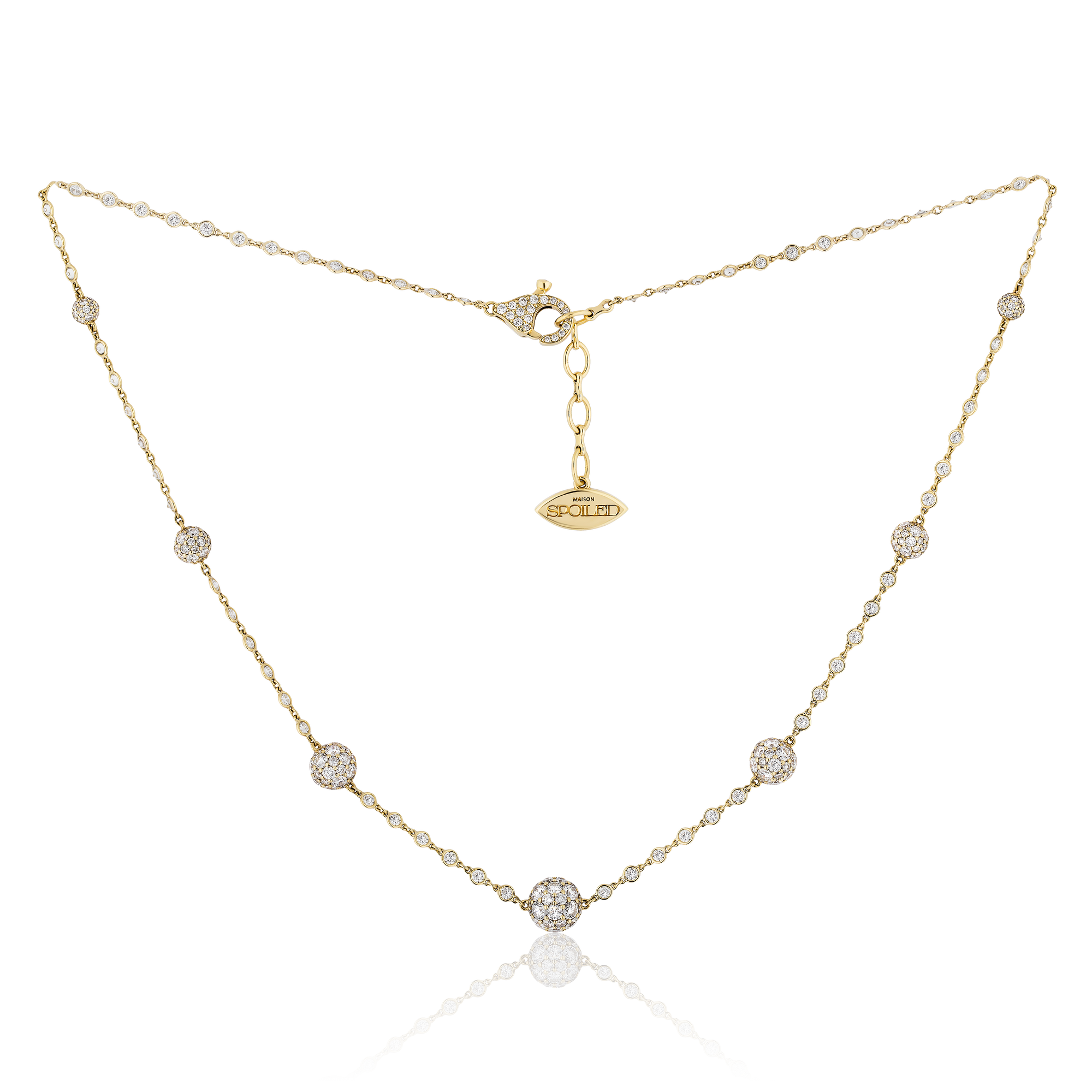 Celestial Graduating Charm Necklace with Spoiled Chain