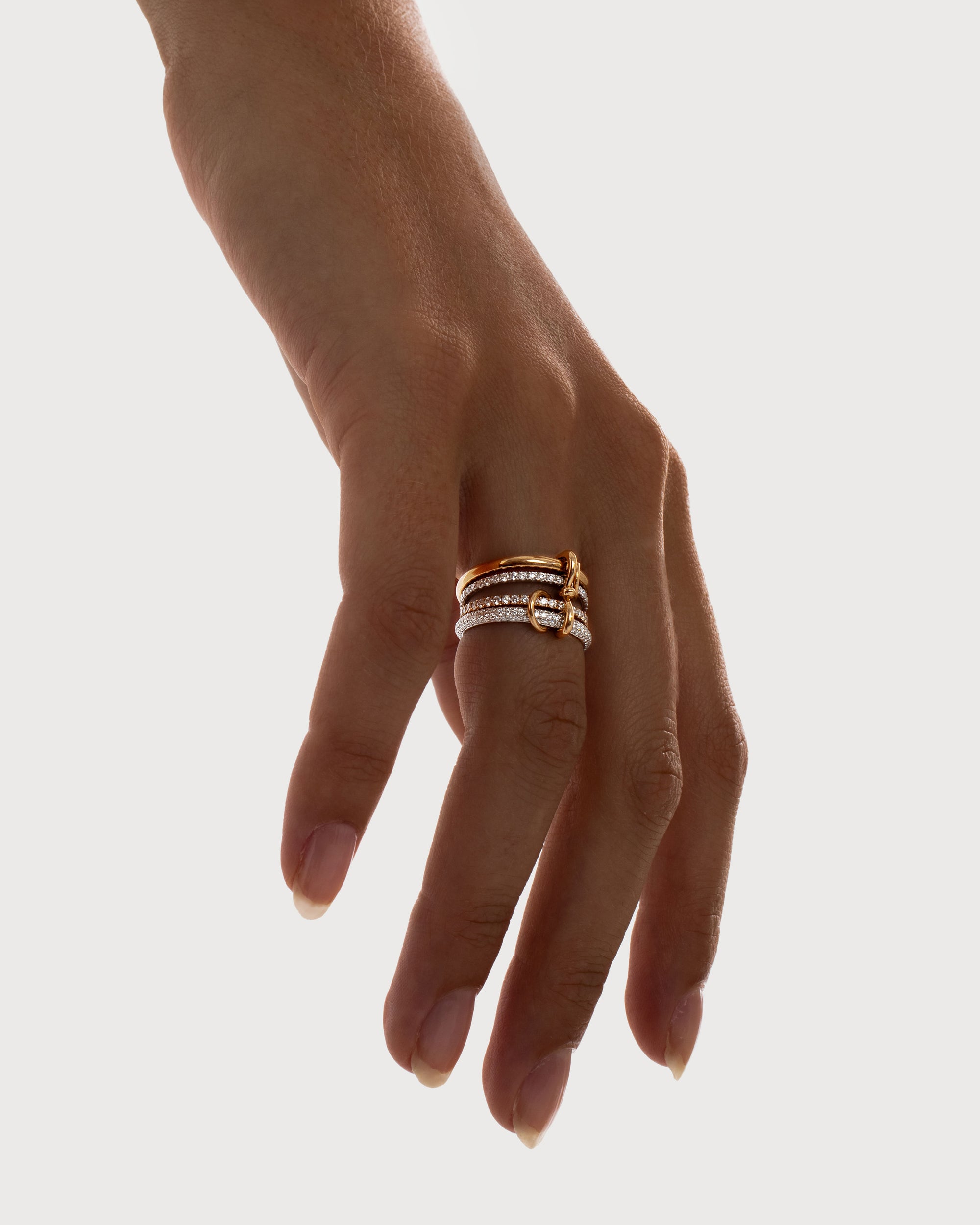 Together Forever Mini Infinity Link Ring in Rose Gold