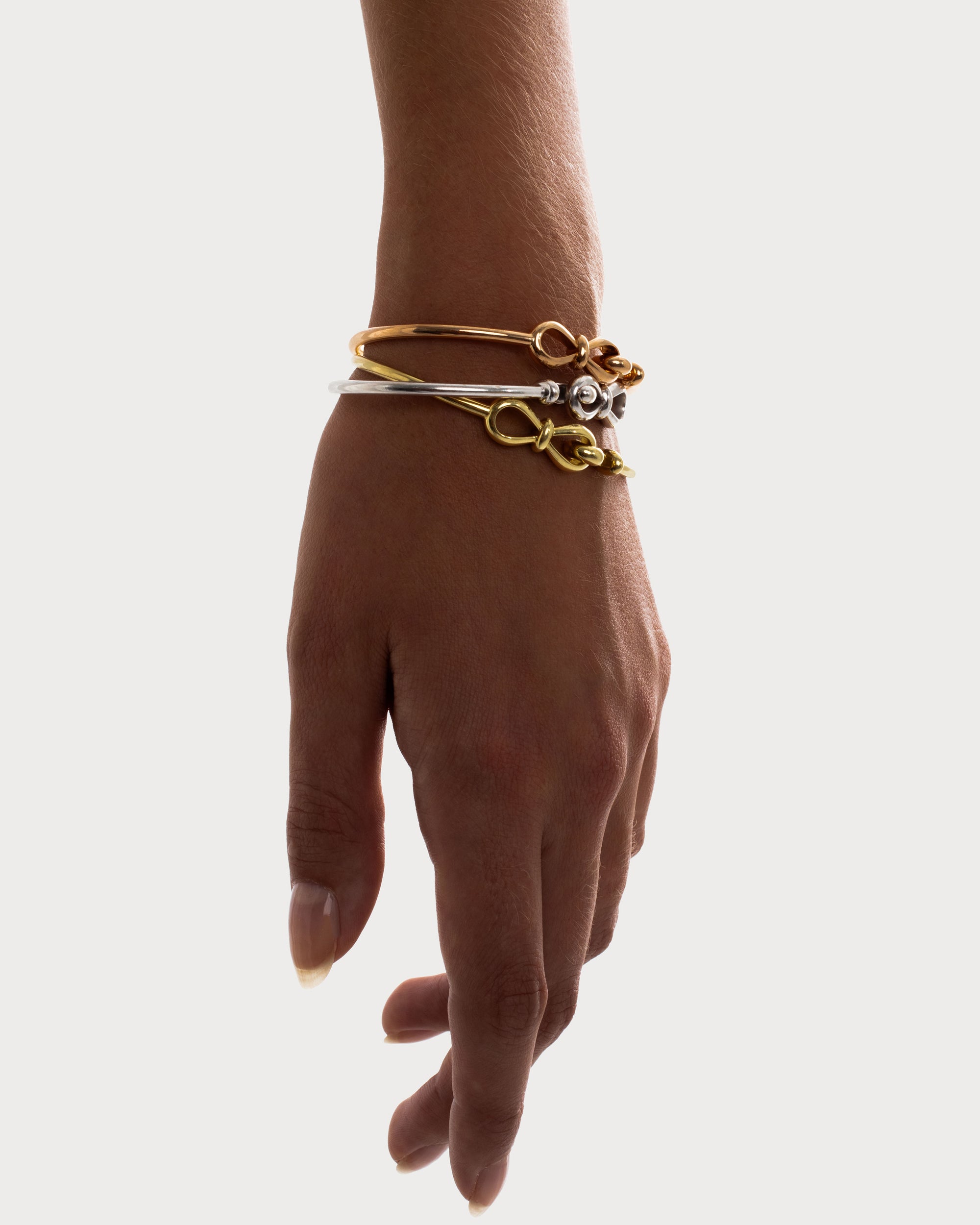 Together Forever Infinity Bangle in Yellow Gold