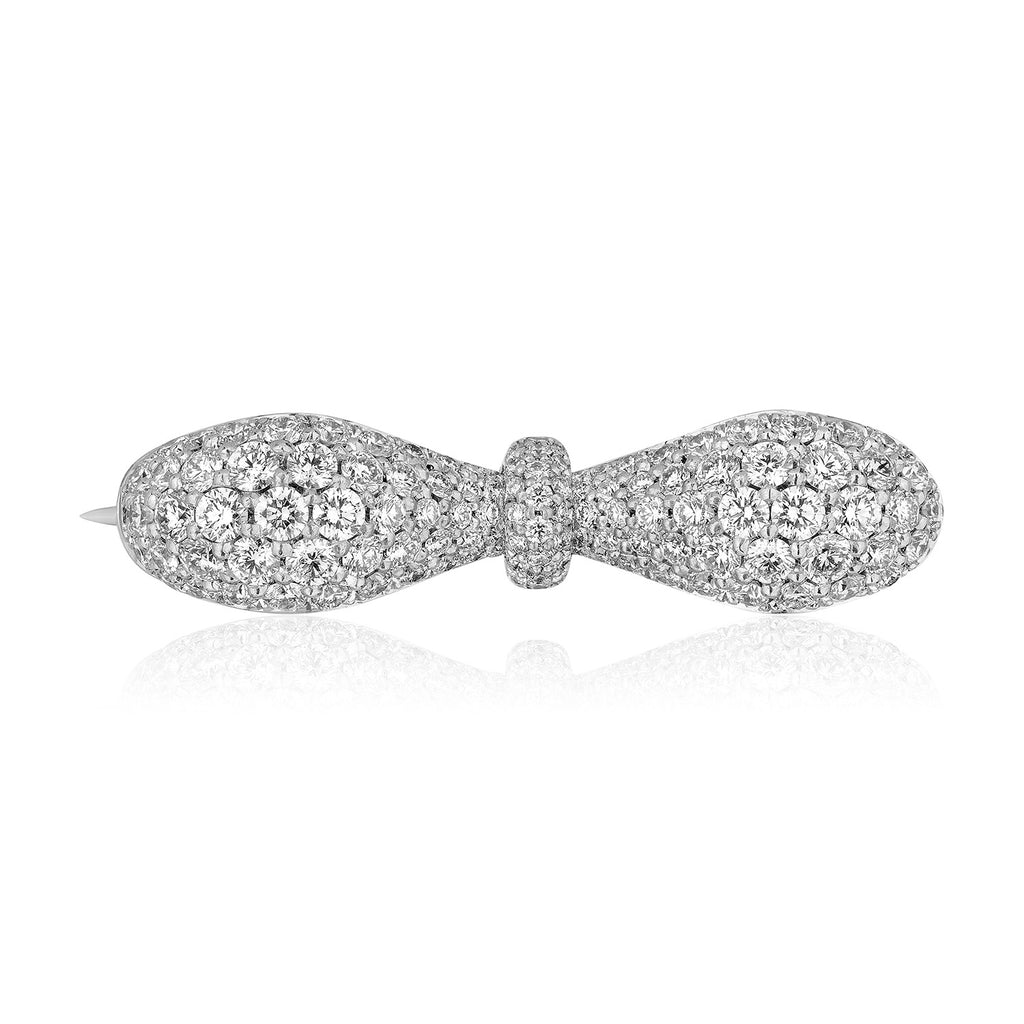 Together Forever Infinity Broach in White Gold