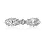 Together Forever Infinity Broach in White Gold