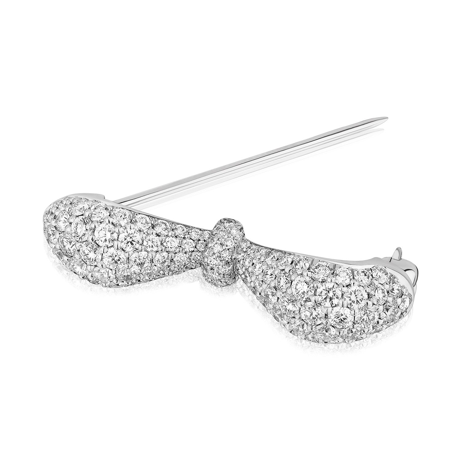 Together Forever Infinity Broach in White Gold