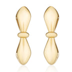 Together Forever Two-Tone Infinity Earring in Yellow Gold & White Gold