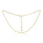Together Forever Micro Infinity Link Choker in Yellow Gold with Spoiled Clasp