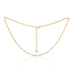 Together Forever Micro Infinity Link Choker in Yellow Gold with Spoiled Clasp