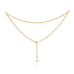 Together Forever Micro Infinity Link Choker in Yellow Gold with Spoiled Clasp