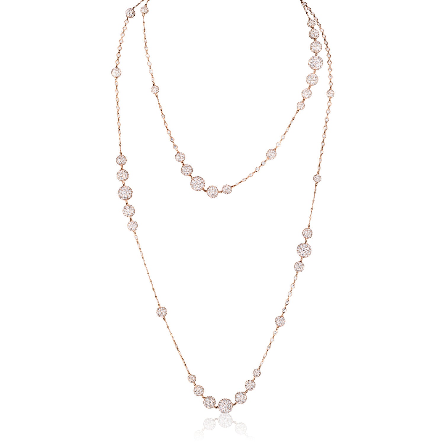 Celestial By The Yard XL Charm Necklace in Rose Gold with Spoiled Chain