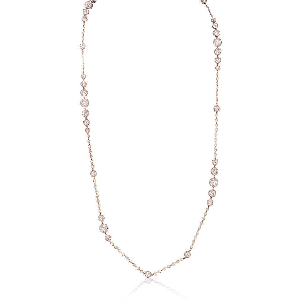 Celestial By The Yard XL Charm Necklace in Rose Gold with Spoiled Chain