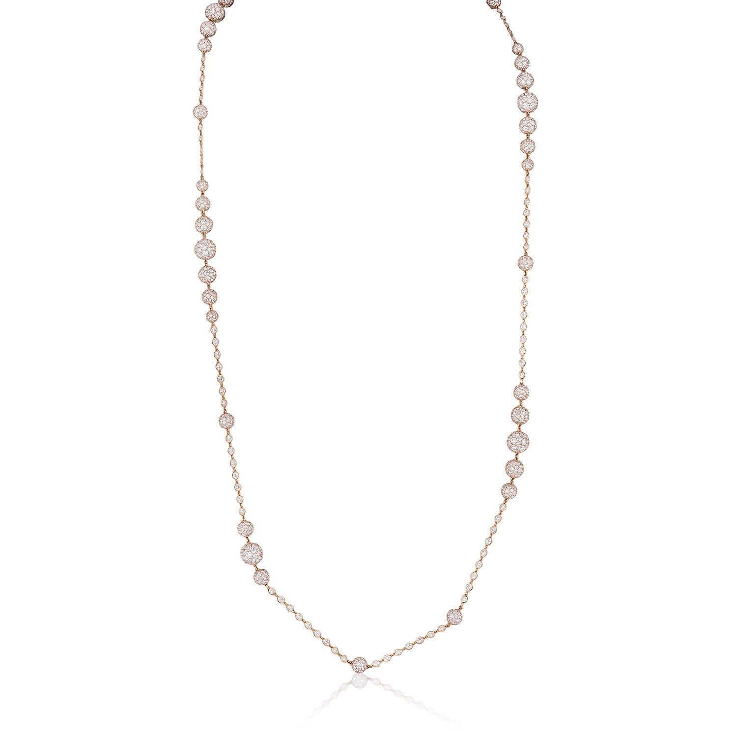 Celestial By The Yard XL Charm Necklace in Rose Gold with Spoiled Chain