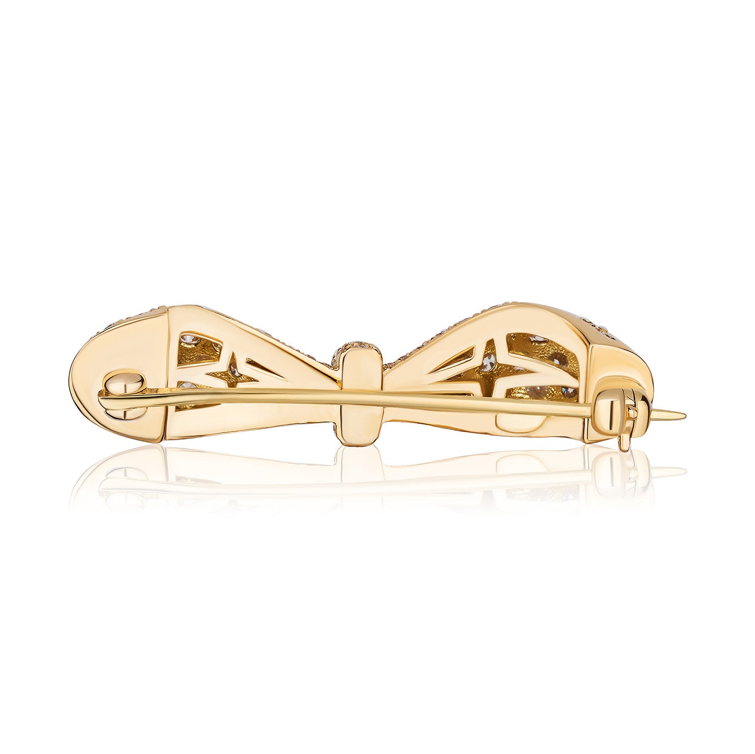Together Forever Infinity Broach in Yellow Gold