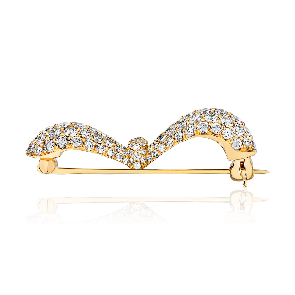 Together Forever Infinity Broach in Yellow Gold