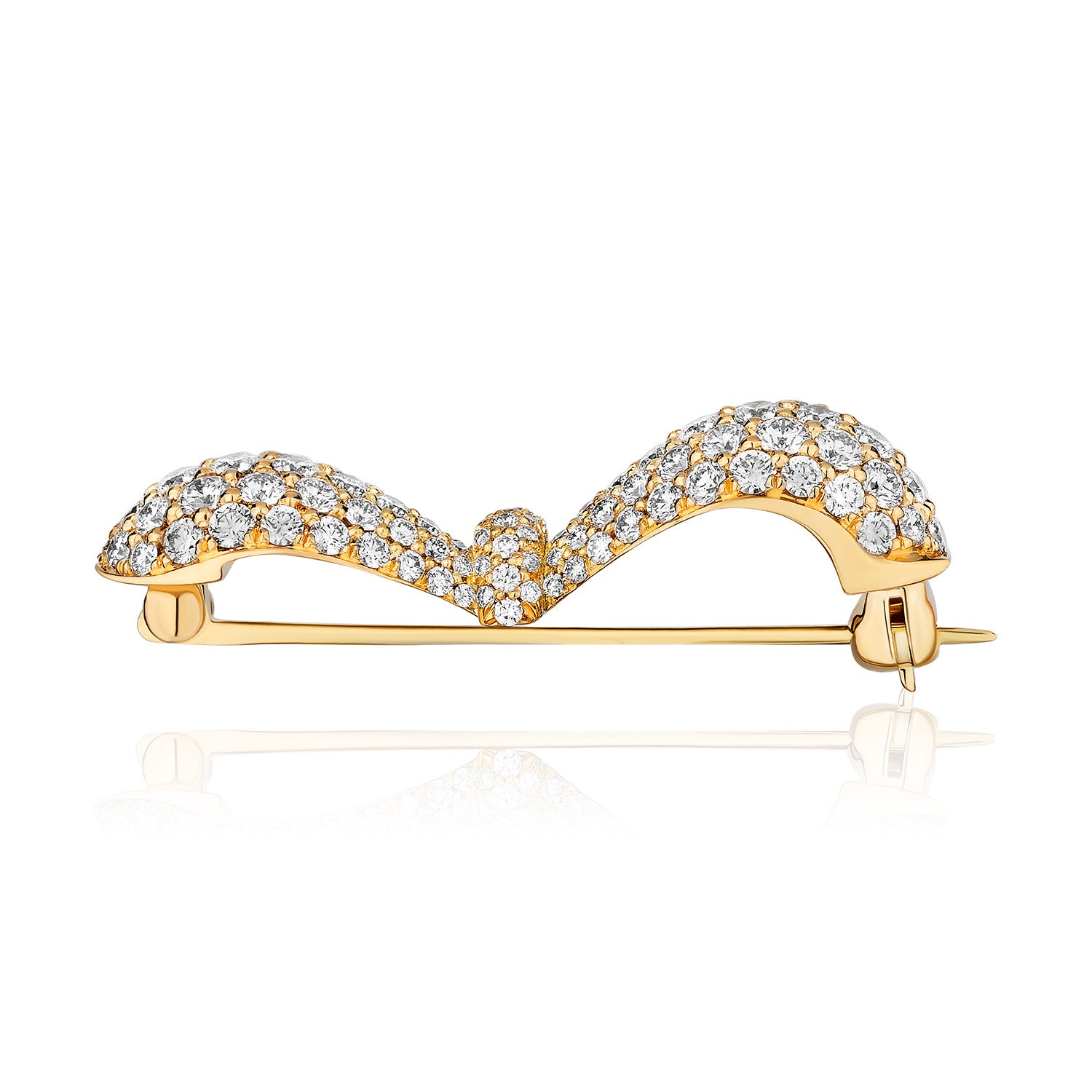 Together Forever Infinity Broach in Yellow Gold