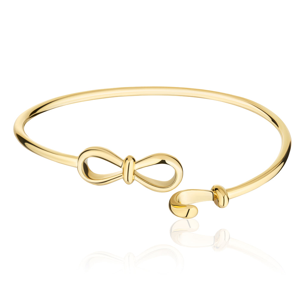 Together Forever Infinity Bangle in Yellow Gold