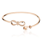 Together Forever Infinity Bangle in Rose Gold
