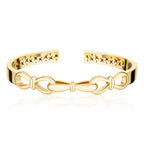 Together Forever Jumbo Infinity Cuff in Yellow Gold