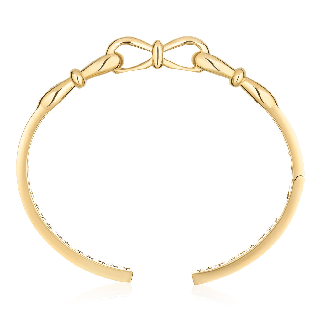 Together Forever Jumbo Infinity Cuff in Yellow Gold