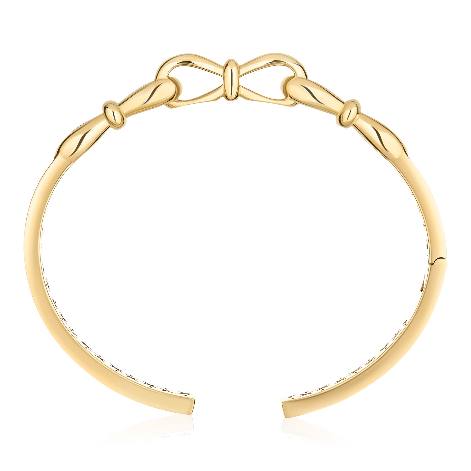Together Forever Jumbo Infinity Cuff in Yellow Gold