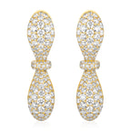 Together Forever Jumbo Infinity Earring Full Set in Yellow Gold & Natural Diamonds
