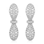 Together Forever Jumbo Infinity Earring Full Set in White Gold & Natural Diamonds