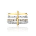 Together Forever Mini Infinity Link Ring in Yellow Gold & Natural Diamonds