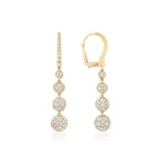 Celestial Drop Earrings in Yellow Gold & Natural Diamonds