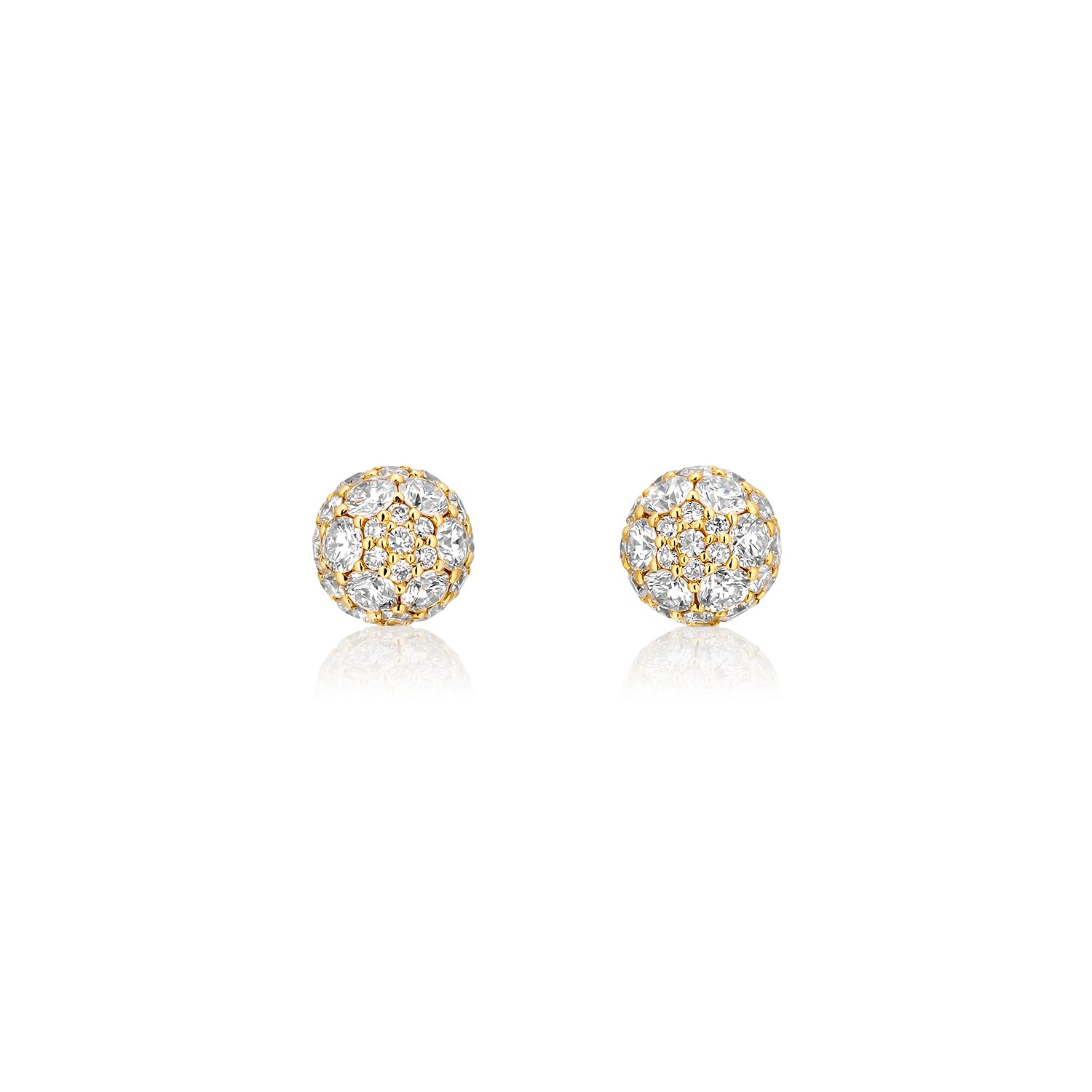 Celestial Small Studs in Yellow Gold & Natural Diamonds