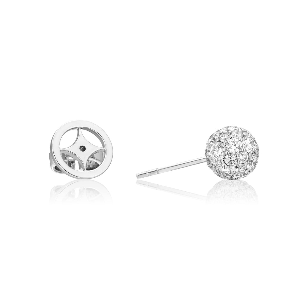 Celestial Large Studs in White Gold & Natural Diamonds