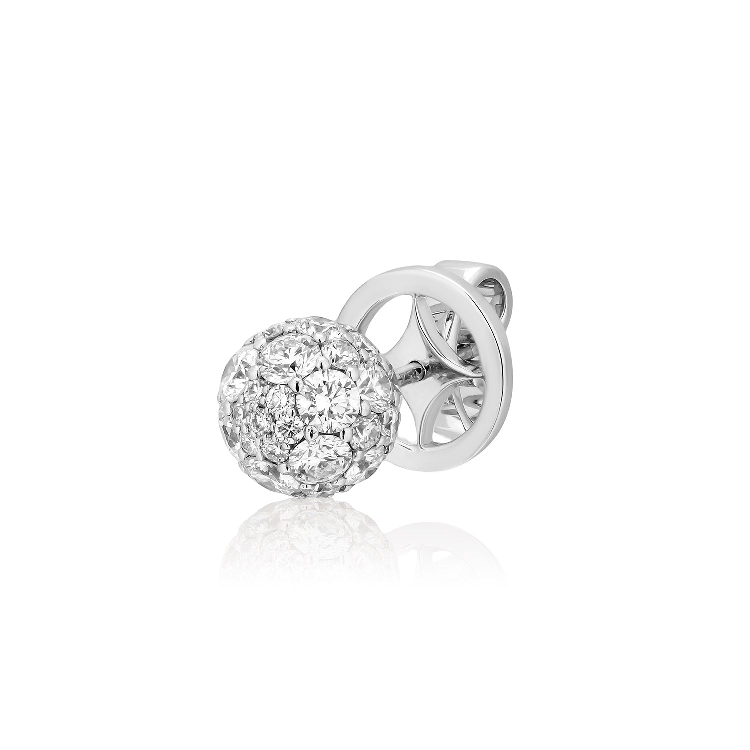 Celestial Large Studs in White Gold & Natural Diamonds