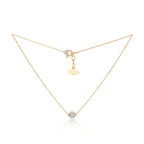 Celestial Single Charm Pendant in Yellow Gold with Standard Chain