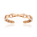 Together Forever Jumbo Infinity Cuff in Rose Gold