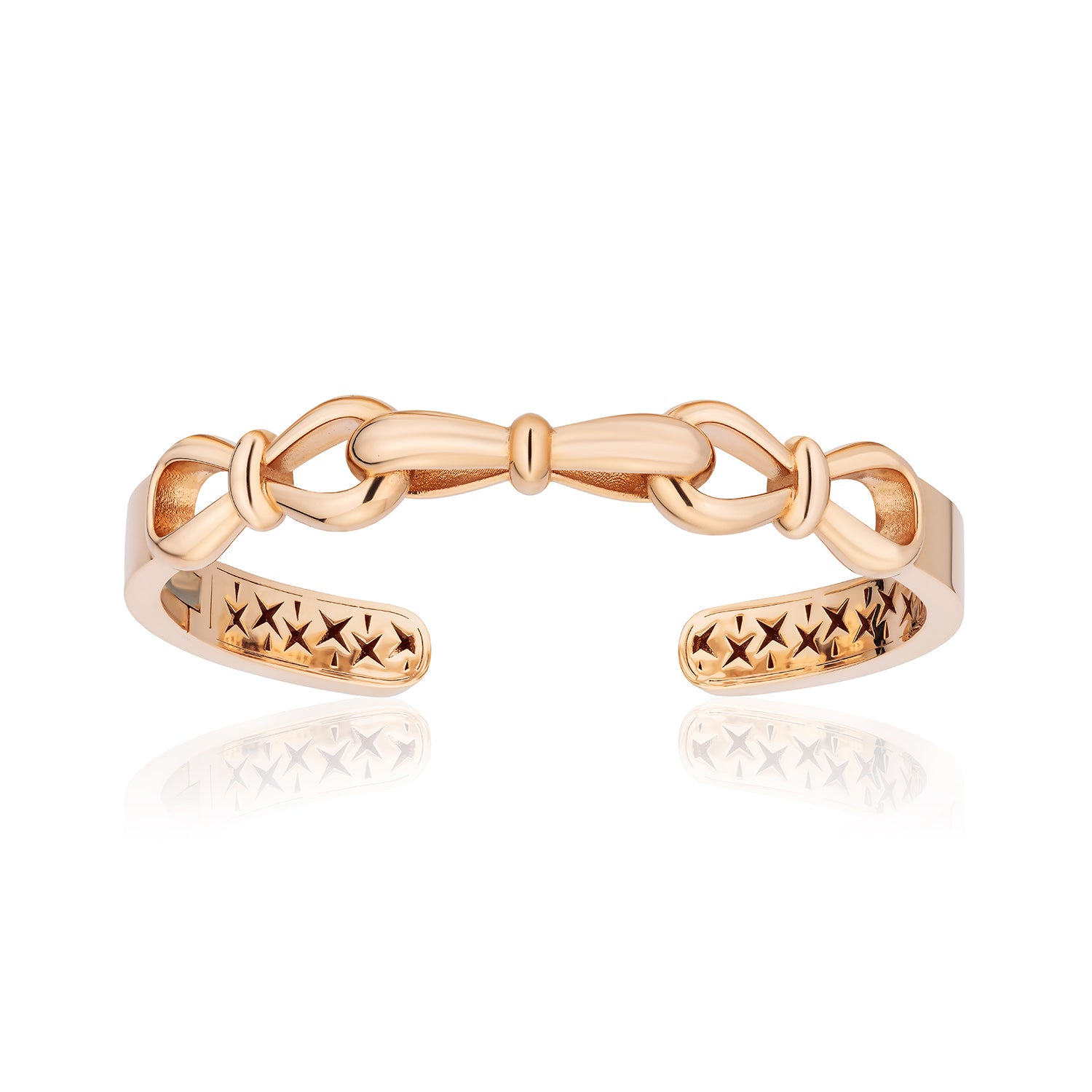 Together Forever Jumbo Infinity Cuff in Rose Gold