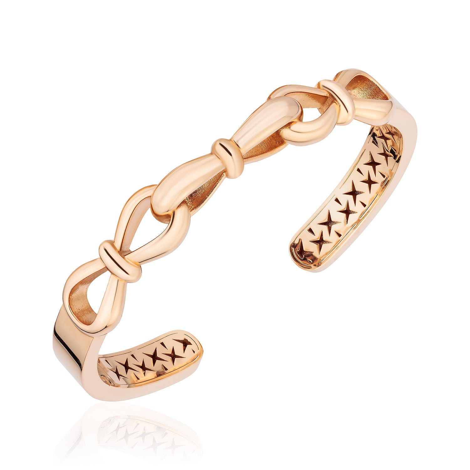 Together Forever Jumbo Infinity Cuff in Rose Gold
