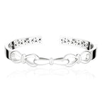 Together Forever Jumbo Infinity Cuff in White Gold