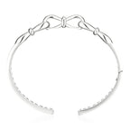 Together Forever Jumbo Infinity Cuff in White Gold