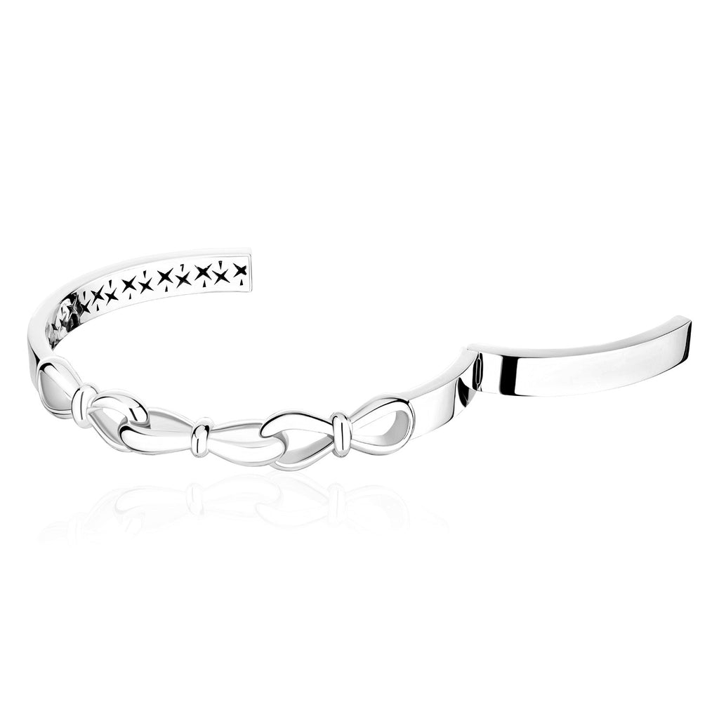 Together Forever Jumbo Infinity Cuff in White Gold