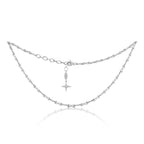 Together Forever Micro Infinity Link Choker in White Gold with Natural Diamond Spoiled Clasp