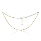 Together Forever Micro Infinity Link Choker in Two-Tone Gold with Natural Diamond Spoiled Clasp