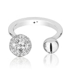 Celestial Toi et Moi Ring Semi Set in White Gold & Diamonds