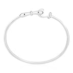 Together Forever Infinity Bangle in White Gold
