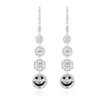 Spoiled Capsule Smiley Drop Earrings with Natural Diamonds