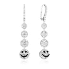 Spoiled Capsule Smiley Drop Earrings with Natural Diamonds