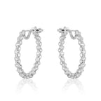 Spoiled Staples 40mm Hoop Earrings with Natural Diamonds