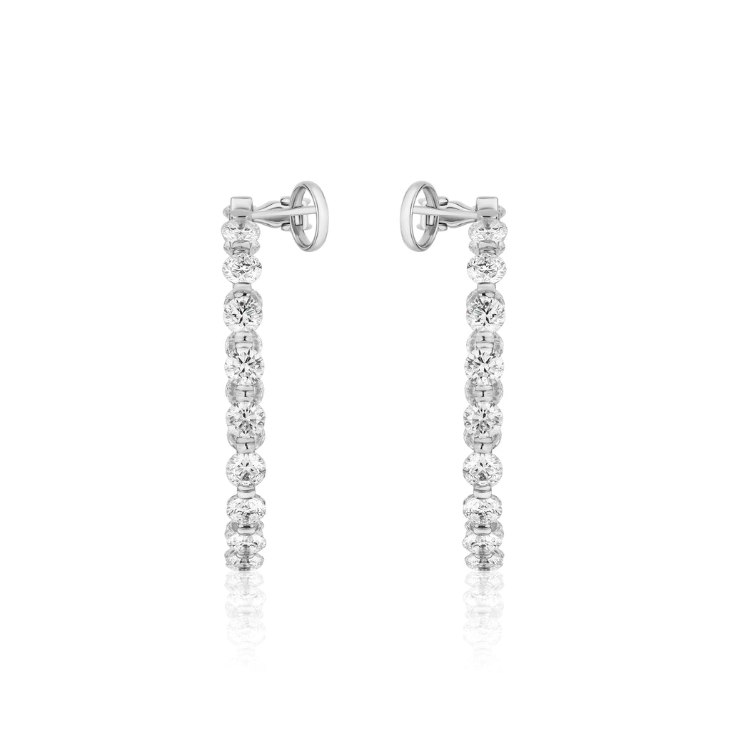 Spoiled Staples 40mm Hoop Earrings with Natural Diamonds