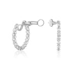 Spoiled Staples 30mm Hoop Earrings with Natural Diamonds
