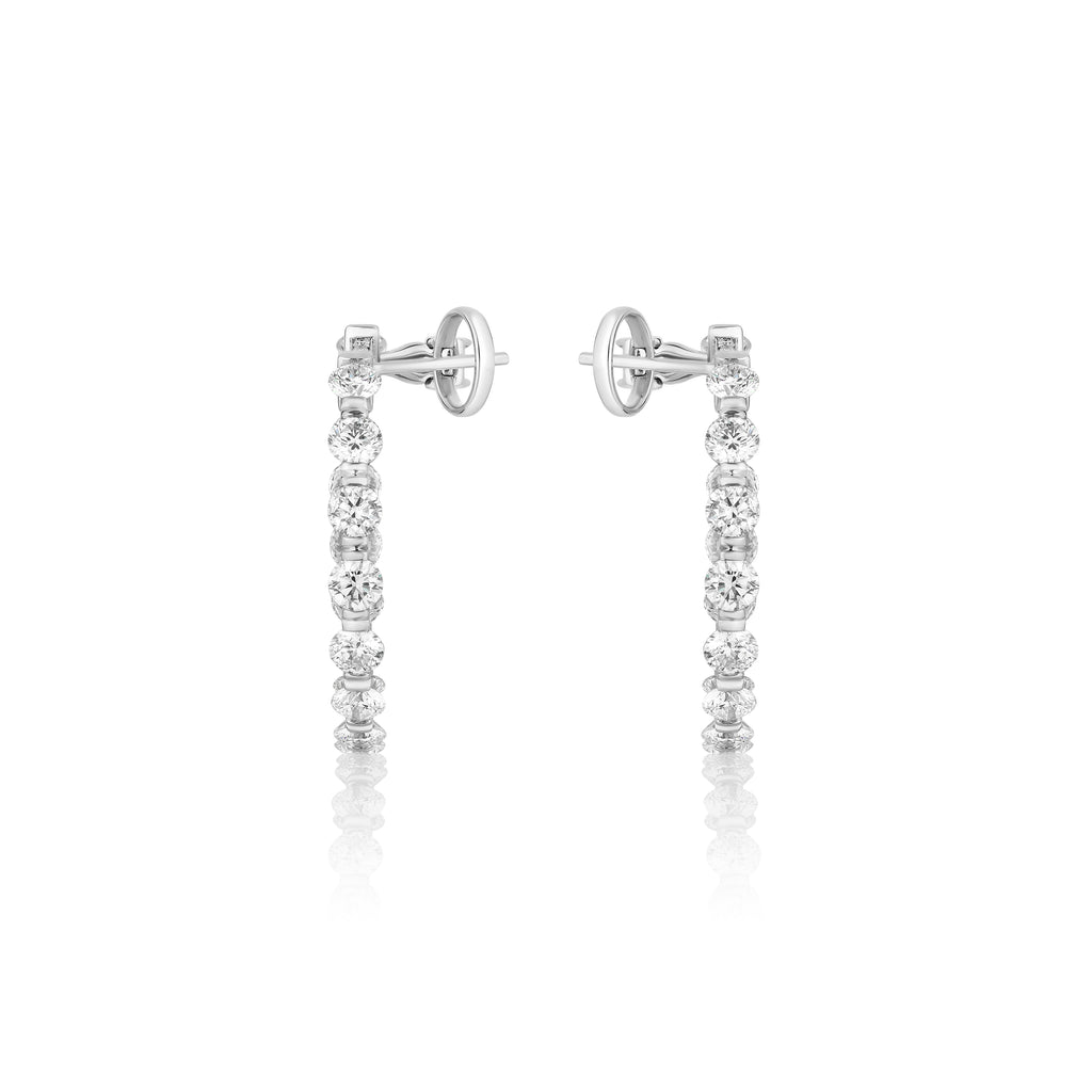 Spoiled Staples 30mm Hoop Earrings with Natural Diamonds