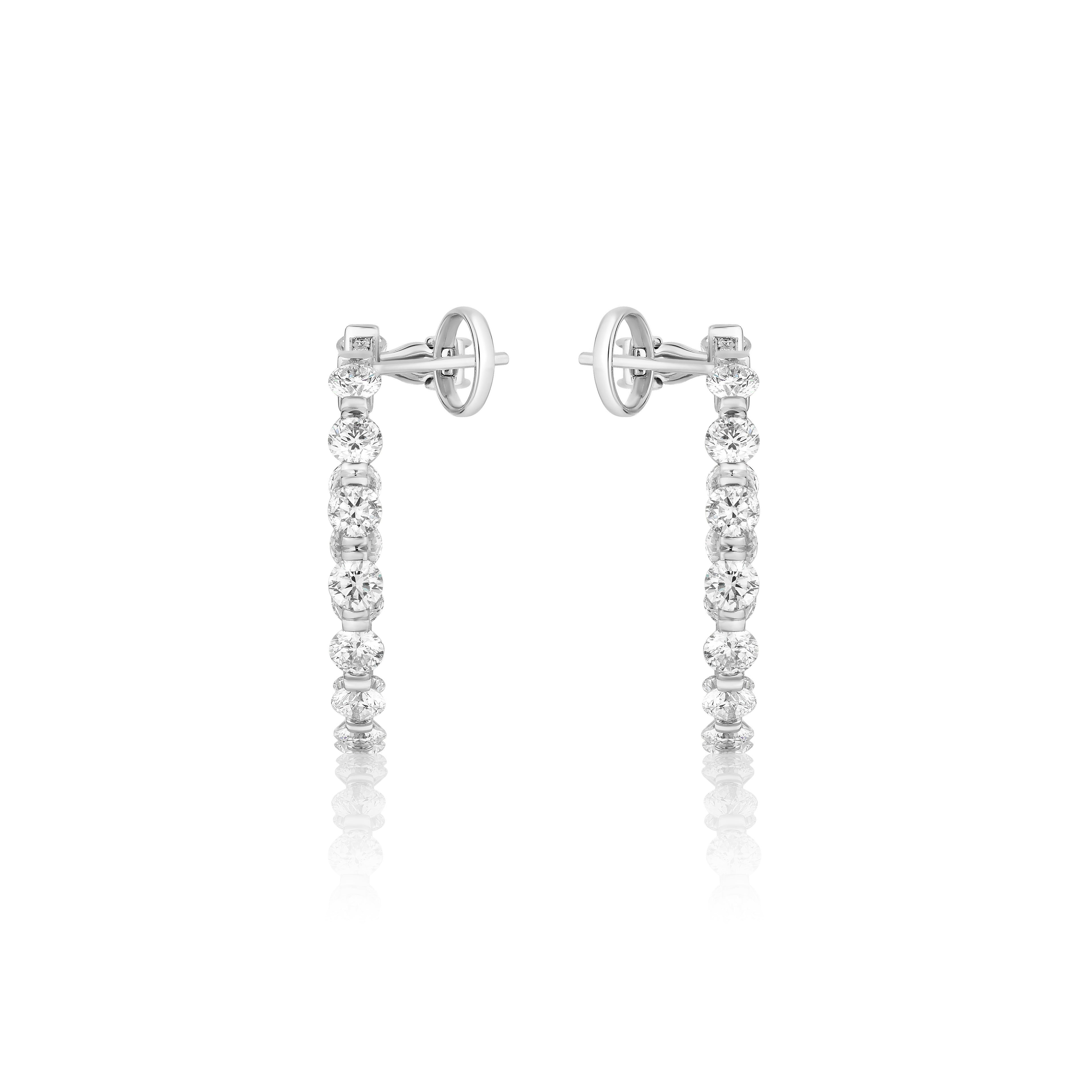Spoiled Staples 30mm Hoop Earrings with Natural Diamonds