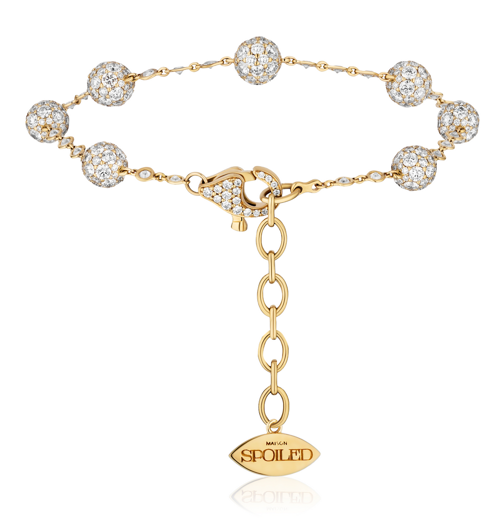 Celestial Standard Charm Bracelet in Yellow Gold & Spoiled Chain